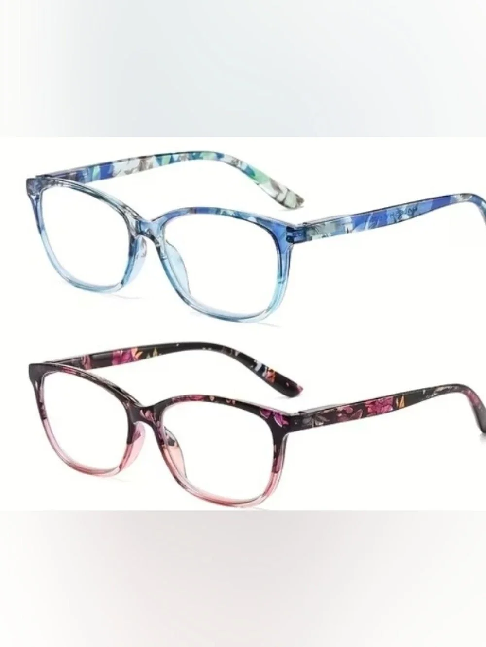 Set Of 2 Reading Glasses Blue Available In Strength 1.5, 3.0 Or 4.0
